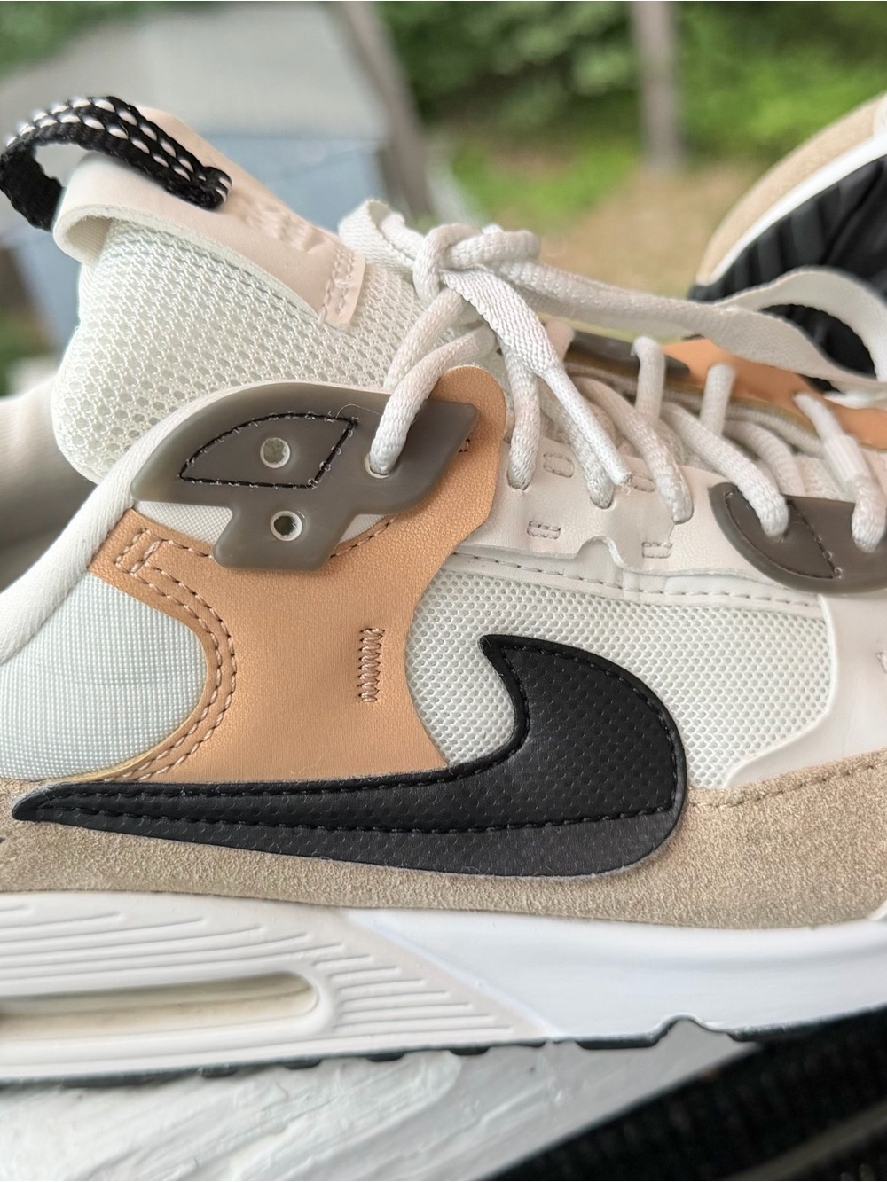 Nike Women’s Sneakers in Cream, Beige, Black - Picture 8 of 9